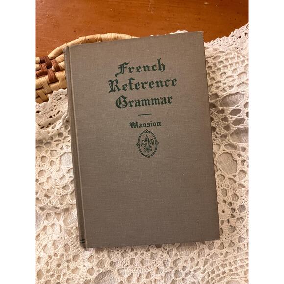 Vintage French Reference Grammar, Mansion – Classic French Language Textbook - Picture 1 of 6